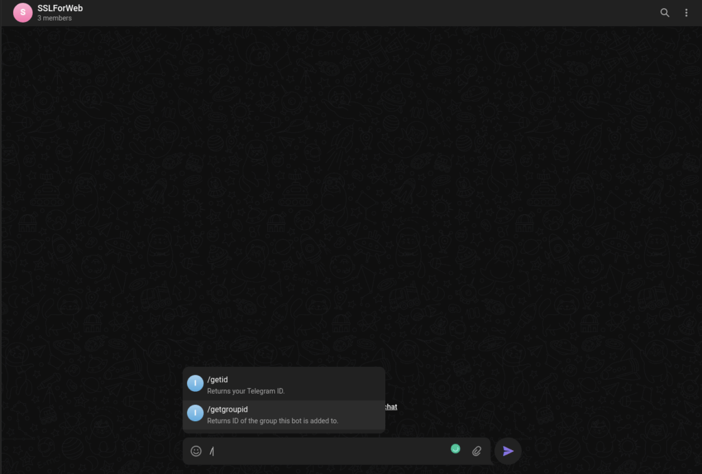 How to use Telegram with SSLForWeb Blog - SslForWeb