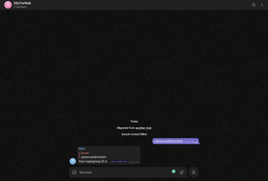 How to use Telegram with SSLForWeb Blog - SslForWeb
