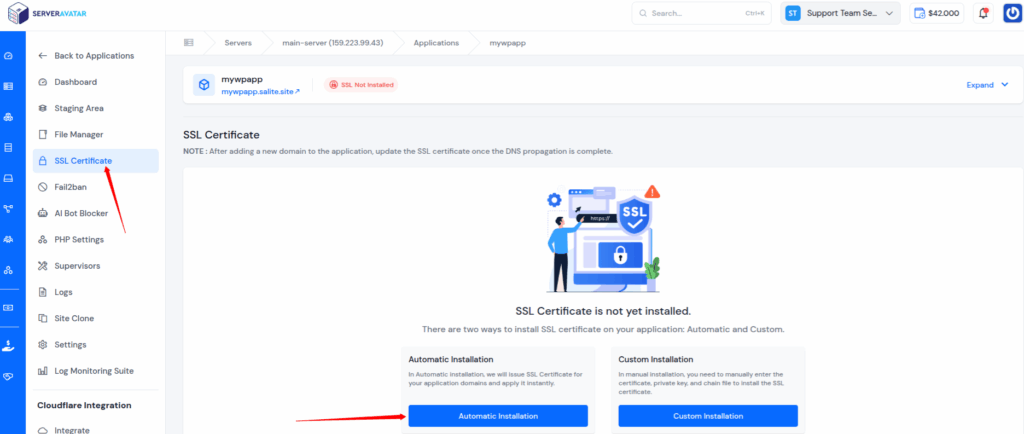 SSL Certificate ServerAvatar - SslForWeb